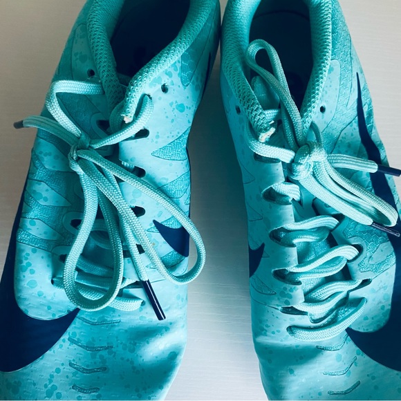 NIKE Racing Women's Turquoise & Blue Zoom Rival Spiked Running Shoe Size 6.5 - Picture 4 of 10